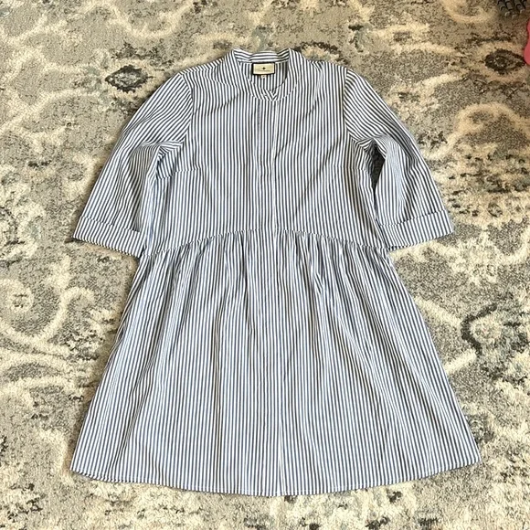 Tuckernuck Women's Striped Royal Shirt Dress Size Medium - Picture 2 of 13